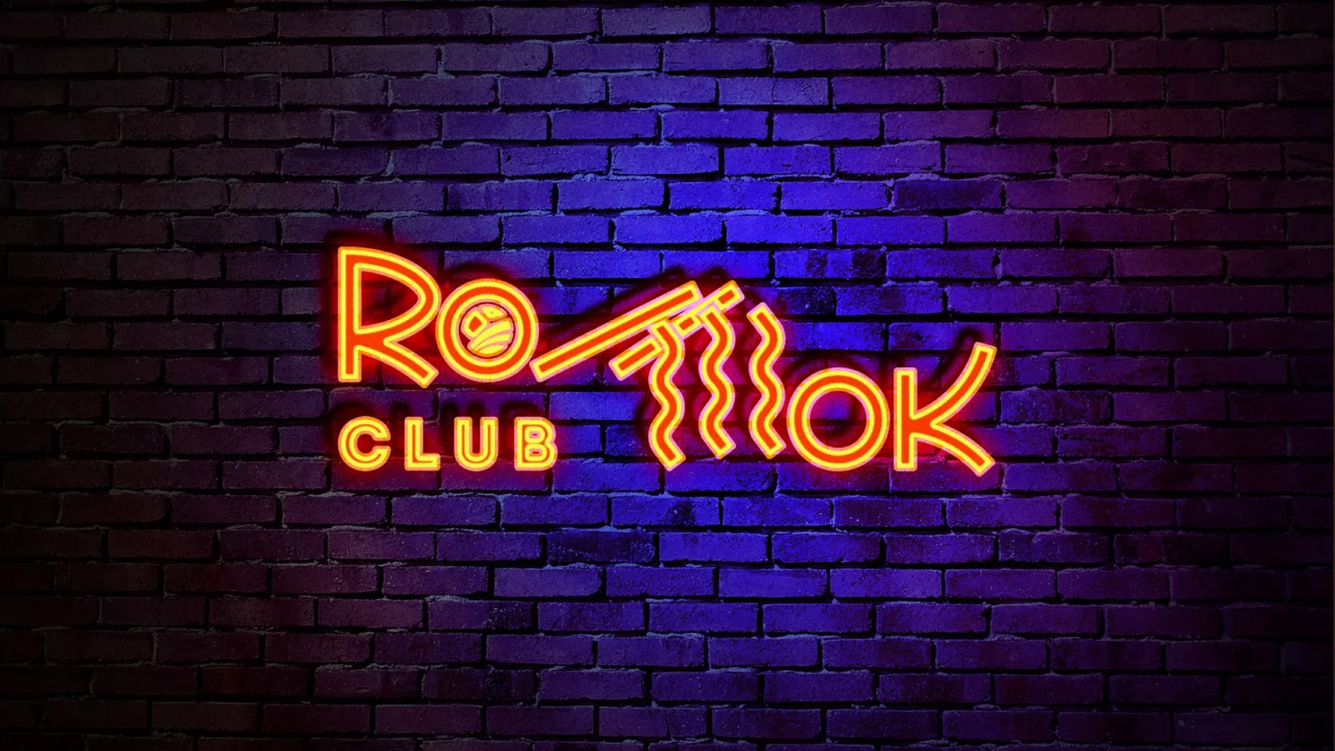 Разработка интерьерной вывески суши-бара «Roll Wok Club» в Майкопе