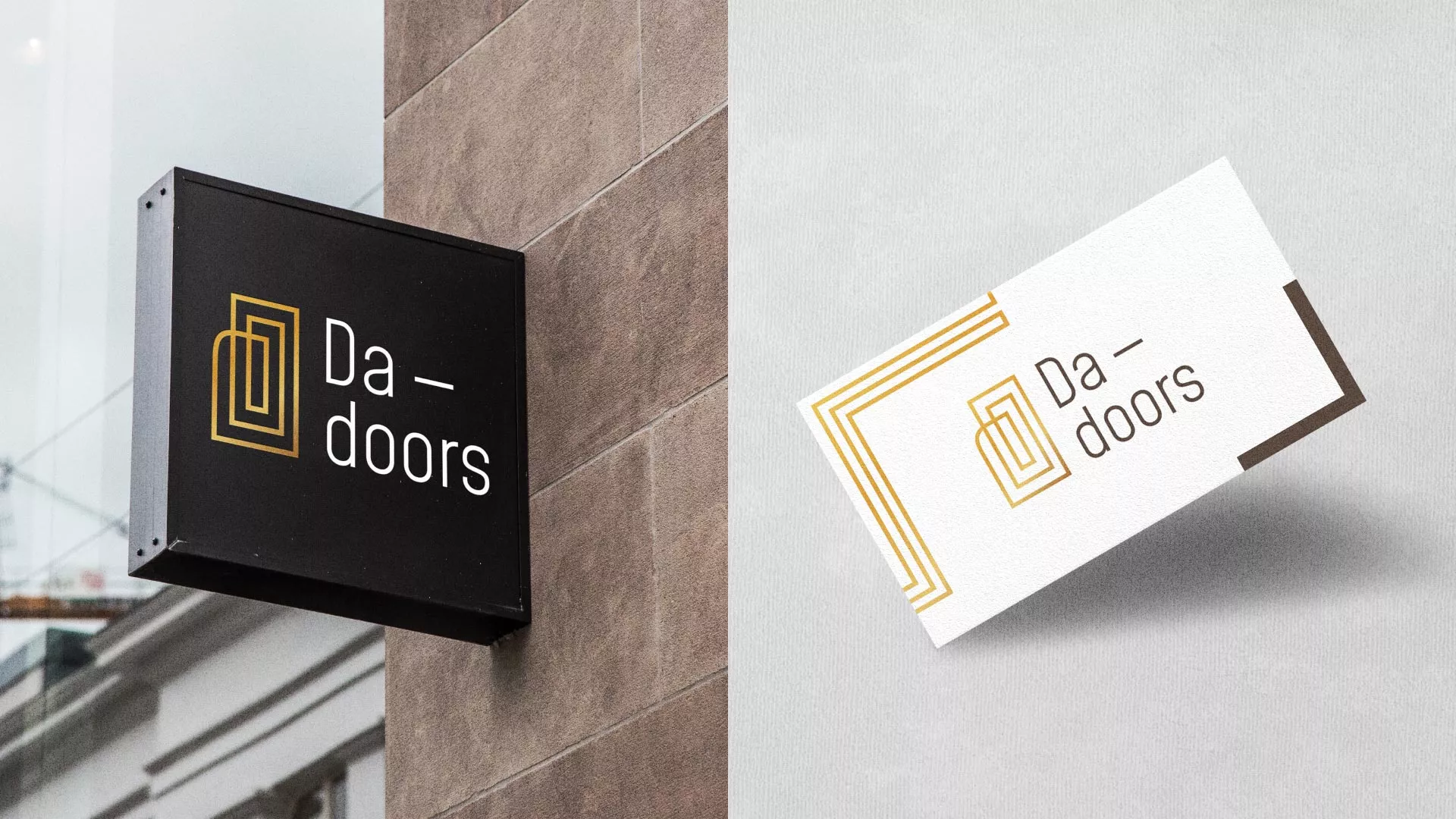 Разработка логотипа для компании «DA-DOORS» в Майкопе